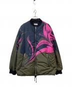 DRIES VAN NOTENドリスヴァンノッテン）の古着「Marble Print Zip Blouson」｜マルチカラー