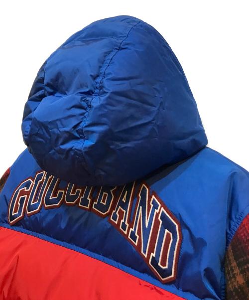 GUCCI（グッチ）GUCCI (グッチ) oversized padded coat ブルー×レッド サイズ:48の古着・服飾アイテム