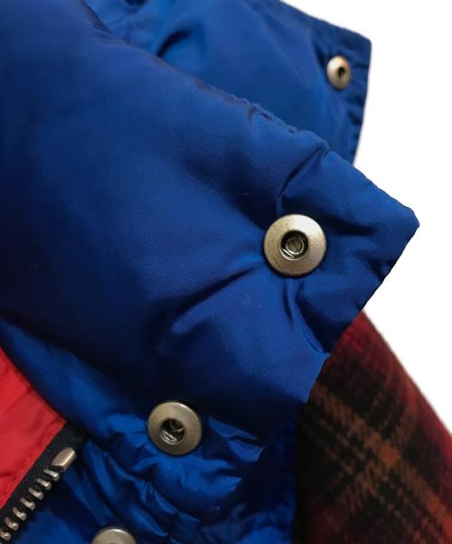 GUCCI（グッチ）GUCCI (グッチ) oversized padded coat ブルー×レッド サイズ:48の古着・服飾アイテム