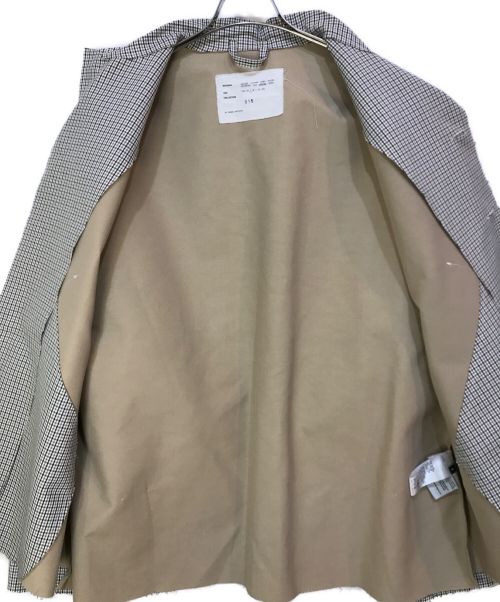 CAMIEL FORTGENS（カミエルフォートヘンス）CAMIEL FORTGENS (カミエルフォートヘンス) OVERSIZED SHORT MACKINTOSH ベージュ サイズ:Sの古着・服飾アイテム