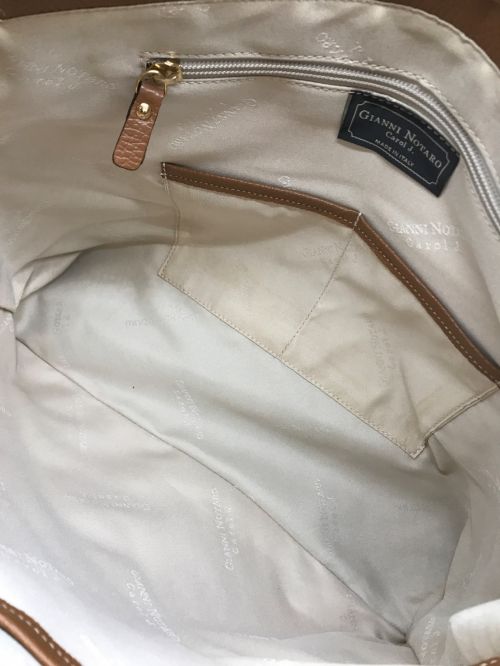 Gianni Notaro（ジャンニ ノターロ）Gianni Notaro (ジャンニ ノターロ) LINE TOTE BAG ブラウン サイズ:-の古着・服飾アイテム