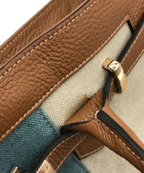 Gianni Notaro（ジャンニ ノターロ）Gianni Notaro (ジャンニ ノターロ) LINE TOTE BAG ブラウン サイズ:-の古着・服飾アイテム