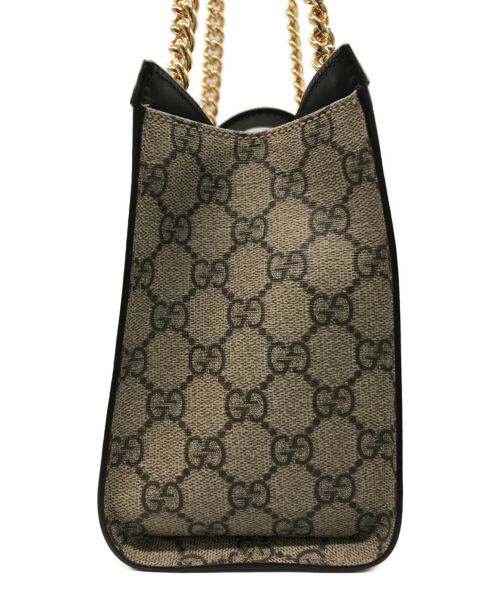 GUCCI（グッチ）GUCCI (グッチ) GGスモール チェーンショルダーバッグ ブラウン サイズ:-の古着・服飾アイテム