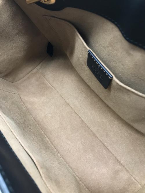 GUCCI（グッチ）GUCCI (グッチ) GGスモール チェーンショルダーバッグ ブラウン サイズ:-の古着・服飾アイテム
