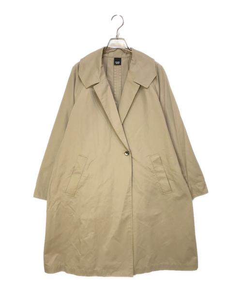 NOMBRE IMPAIR（ノンブルアンペール）NOMBRE IMPAIR (ノンブルアンペール) 撥水シャンブレーツイル ミドル丈コート ブラウン サイズ:Fの古着・服飾アイテム