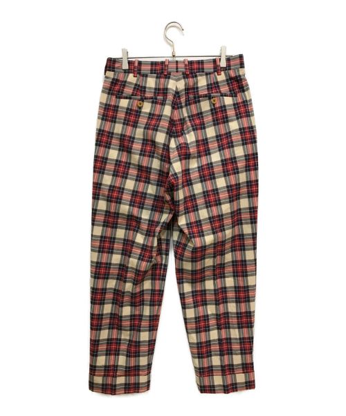 BERNARD ZINS（ベルナール ザンス）BERNARD ZINS (ベルナールザンス) ALBERT トラウザーパンツ レッド×ブルー サイズ:30の古着・服飾アイテム