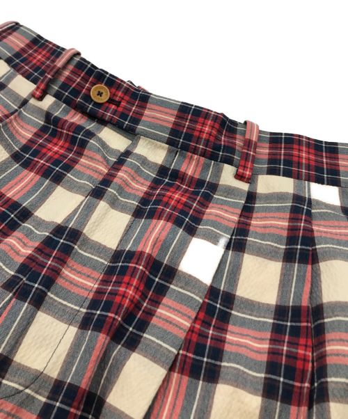 BERNARD ZINS（ベルナール ザンス）BERNARD ZINS (ベルナールザンス) ALBERT トラウザーパンツ レッド×ブルー サイズ:30の古着・服飾アイテム