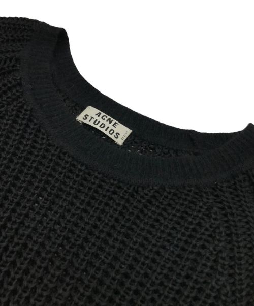 Acne studios（アクネ ストゥディオス）Acne studios (アクネ ストゥディオス) Linen Sweater ブラック サイズ:XSの古着・服飾アイテム