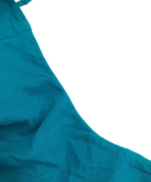 THREE DOTS（スリードッツ）THREE DOTS (スリードッツ) Cotton loan flair dress グリーン サイズ:XSの古着・服飾アイテム