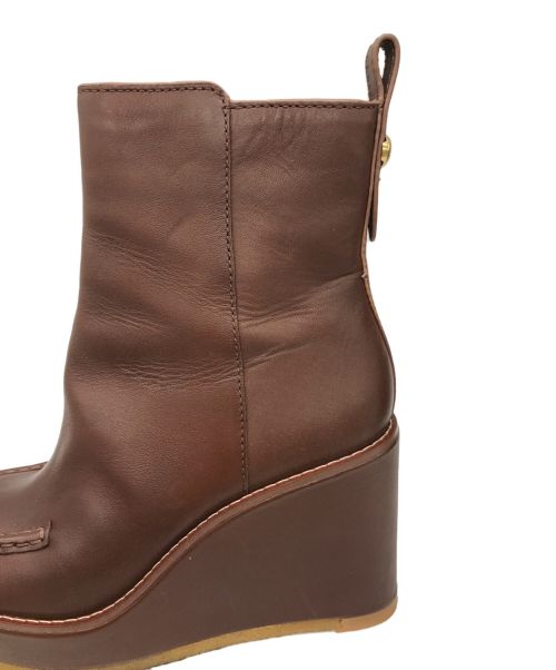 COACH（コーチ）COACH (コーチ) ブレイディ ブーティ ブラウン サイズ:230の古着・服飾アイテム