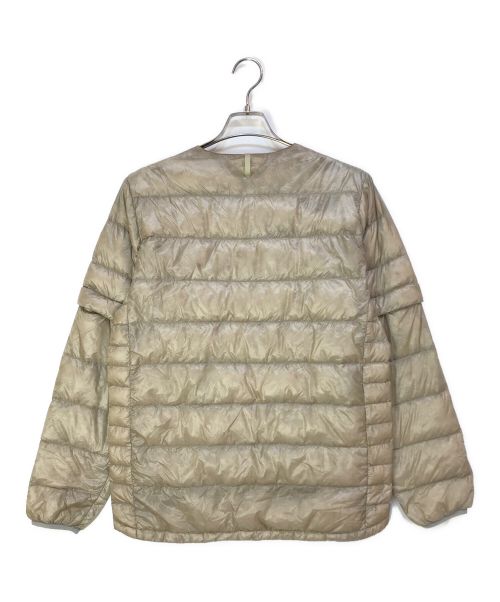 NANGA（ナンガ）NANGA (ナンガ) INNER DOWN CARDIGAN DETACHABLE SLEEVE ベージュ サイズ:Mの古着・服飾アイテム