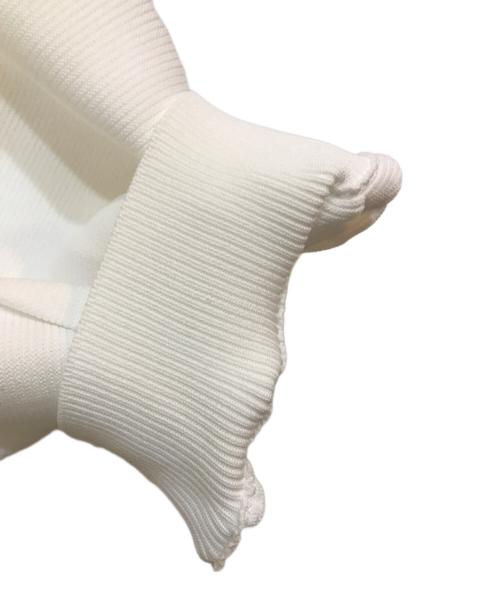 UNITED ARROWS（ユナイテッドアローズ）UNITED ARROWS (ユナイテッドアローズ) パフスリーブ ガーター ニット ホワイト サイズ:-の古着・服飾アイテム