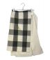 ADORE (アドーア) トスカニアチェックアシンメトリースカート ホワイト×グレー サイズ:36：6000円
