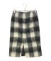 Maison Margiela (メゾンマルジェラ) モヘアチェック柄スカート グレー サイズ:36：12000円