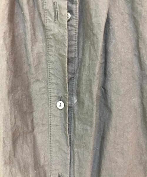 nest Robe（ネストローブ）nest Robe (ネストローブ) コットンラミー ミトンポケットロングワンピース ブラック サイズ:Fの古着・服飾アイテム