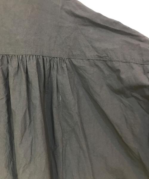 nest Robe（ネストローブ）nest Robe (ネストローブ) コットンラミー ミトンポケットロングワンピース ブラック サイズ:Fの古着・服飾アイテム