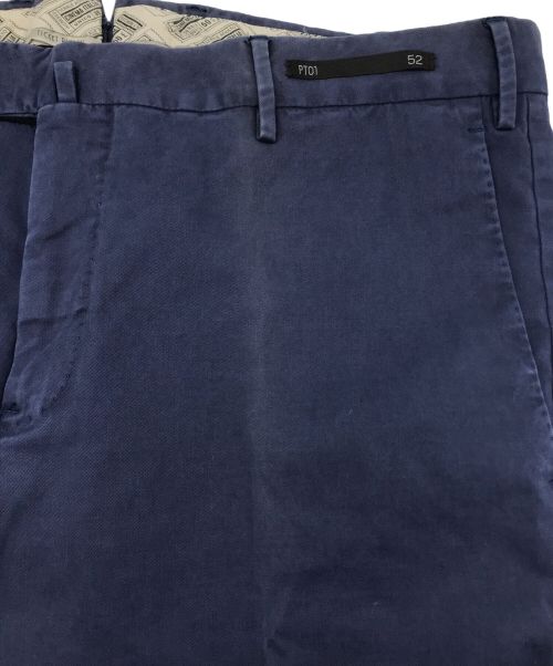 PT01（ピーティーゼロウーノ）PT01 (ピーティーゼロウーノ) スキニーフィット パンツ ネイビー サイズ:52の古着・服飾アイテム