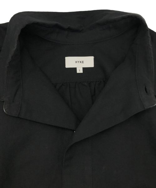 HYKE（ハイク）HYKE (ハイク) プルオーバーシャツワンピース ブラック サイズ:1の古着・服飾アイテム