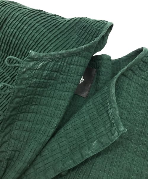 maison de soil（メゾンドソイル）maison de soil (メゾンドソイル) 長袖コットンブラウス グリーン サイズ:1の古着・服飾アイテム