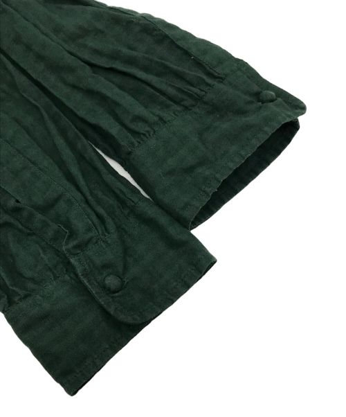 maison de soil（メゾンドソイル）maison de soil (メゾンドソイル) 長袖コットンブラウス グリーン サイズ:1の古着・服飾アイテム