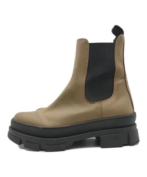 REMME（レメ）REMME (レメ) サイドゴアブーツ ブラウン サイズ:37の古着・服飾アイテム