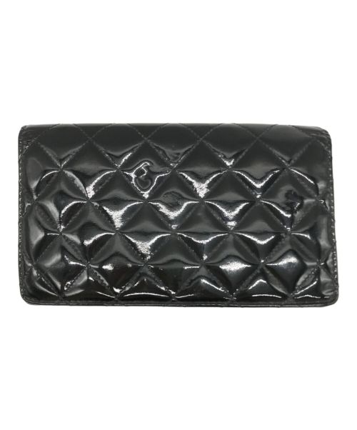 CHANEL（シャネル）CHANEL (シャネル) パテント ココマーク 長財布 ブラック サイズ:-の古着・服飾アイテム