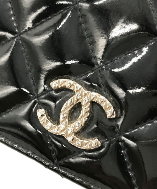 CHANEL（シャネル）CHANEL (シャネル) パテント ココマーク 長財布 ブラック サイズ:-の古着・服飾アイテム