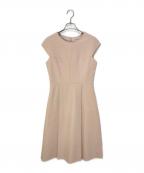 FOXEY NEWYORKフォクシーニューヨーク）の古着「マットストレッチグログラン ワンピース」｜ベージュ
