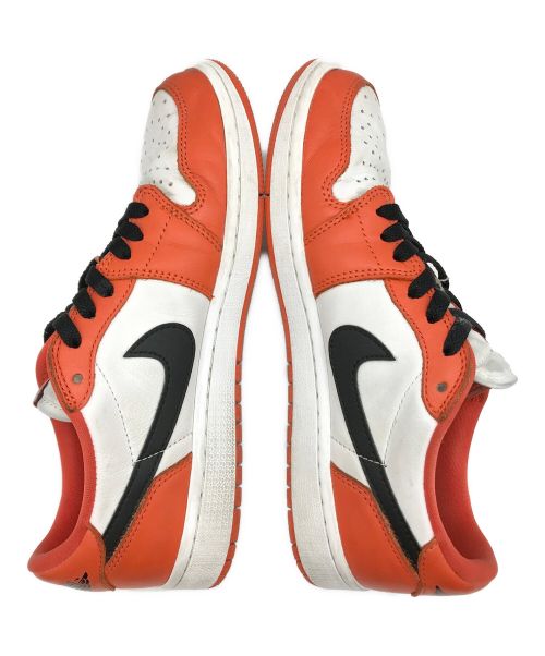 NIKE（ナイキ）NIKE (ナイキ) AIR JORDAN 1 LOW OG ホワイト×オレンジ サイズ:270の古着・服飾アイテム