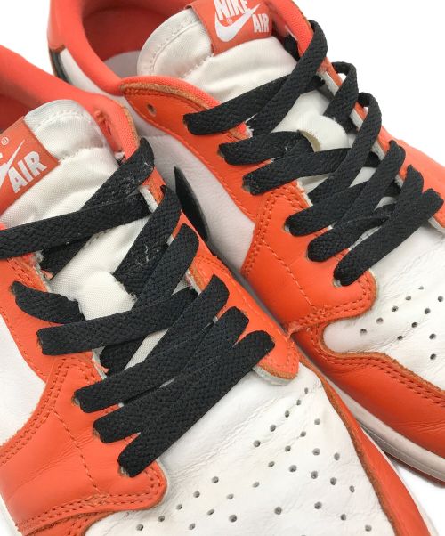 NIKE（ナイキ）NIKE (ナイキ) AIR JORDAN 1 LOW OG ホワイト×オレンジ サイズ:270の古着・服飾アイテム