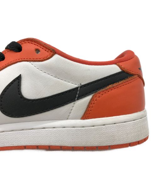 NIKE（ナイキ）NIKE (ナイキ) AIR JORDAN 1 LOW OG ホワイト×オレンジ サイズ:270の古着・服飾アイテム