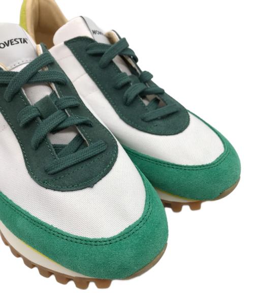 NOVESTA（ノベスタ）NOVESTA (ノベスタ) スニーカー ホワイト×グリーン サイズ:EU36の古着・服飾アイテム