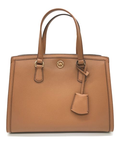 MICHAEL KORS（マイケル・コース）MICHAEL KORS (マイケルコース) シャンタル サッチェル ミディアム 2WAY ショルダーハンドバッグ ブラウン サイズ:-の古着・服飾アイテム