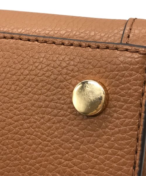 MICHAEL KORS（マイケル・コース）MICHAEL KORS (マイケルコース) シャンタル サッチェル ミディアム 2WAY ショルダーハンドバッグ ブラウン サイズ:-の古着・服飾アイテム