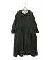 nest Robe (ネストローブ) UpcycleLino バックVネックレースギャザーワンピース ブラック サイズ:F：14000円