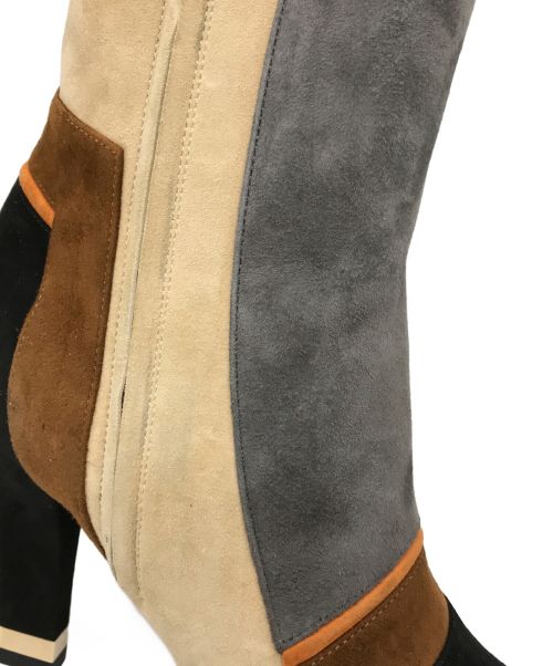 a.testoni（アテストーニ）a.testoni (アテストーニ) サイドジップブーツ マルチカラー サイズ:36 1/2の古着・服飾アイテム