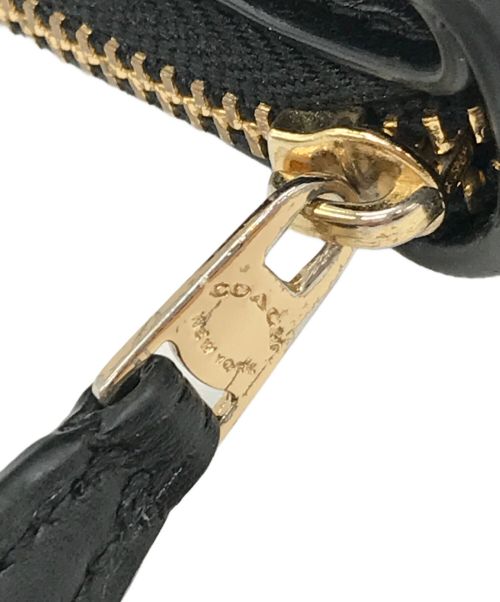 COACH（コーチ）COACH (コーチ) Small Trifold Wallet With Halftone Floral Print ブラック サイズ:-の古着・服飾アイテム