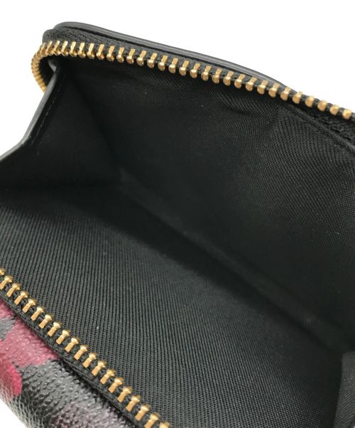 COACH（コーチ）COACH (コーチ) Small Trifold Wallet With Halftone Floral Print ブラック サイズ:-の古着・服飾アイテム