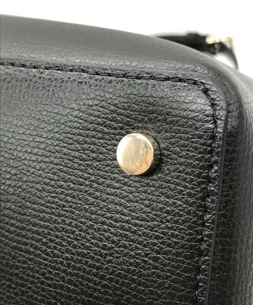 Kate Spade（ケイトスペード）Kate Spade (ケイトスペード) モリー パーティー フローラル ミディアム サッチェル バック ブラック×グリーン サイズ:-の古着・服飾アイテム