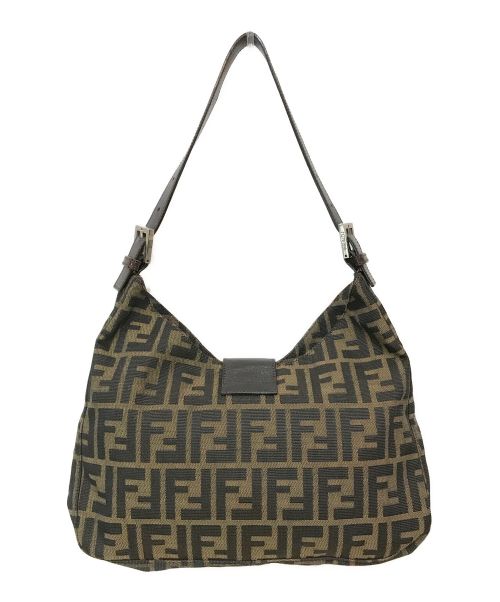FENDI（フェンディ）FENDI (フェンディ) ズッカ柄 マンマバケット ショルダーバッグ ブラウン サイズ:-の古着・服飾アイテム