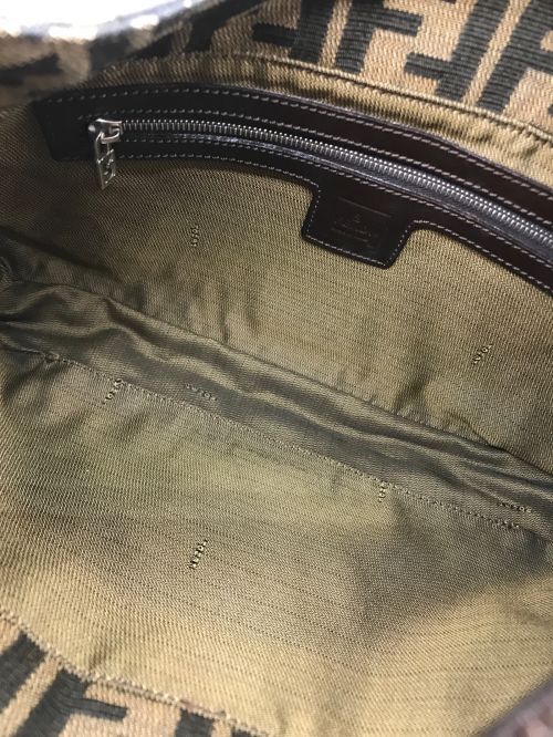 FENDI（フェンディ）FENDI (フェンディ) ズッカ柄 マンマバケット ショルダーバッグ ブラウン サイズ:-の古着・服飾アイテム