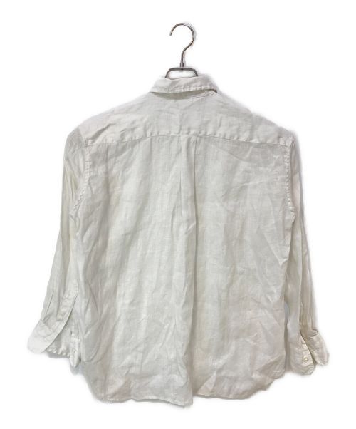 FRAMeWORK（フレームワーク）FRAMeWORK (フレームワーク) フレンチリネンレギュラーカラーシャツ ホワイト サイズ:Fの古着・服飾アイテム