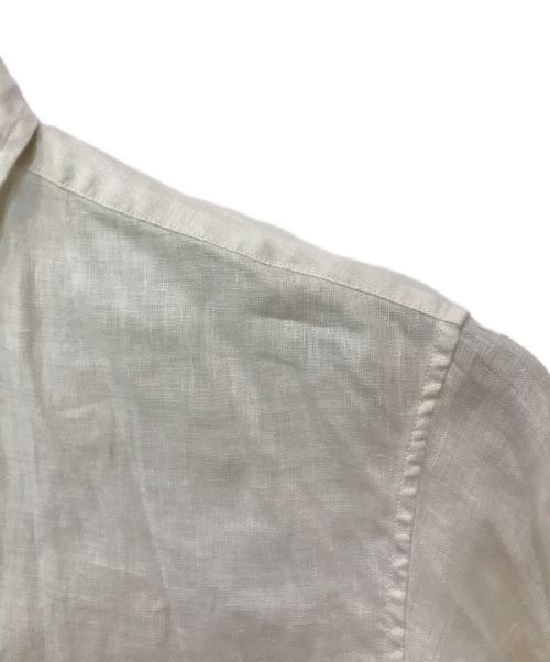 FRAMeWORK（フレームワーク）FRAMeWORK (フレームワーク) フレンチリネンレギュラーカラーシャツ ホワイト サイズ:Fの古着・服飾アイテム