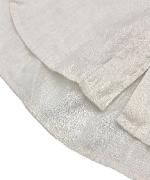 FRAMeWORK（フレームワーク）FRAMeWORK (フレームワーク) フレンチリネンレギュラーカラーシャツ ホワイト サイズ:Fの古着・服飾アイテム