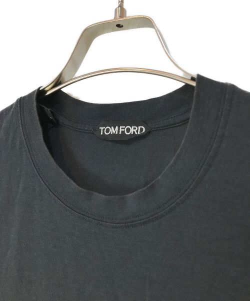TOM FORD（トムフォード）TOM FORD (トムフォード) VISCOSE COTTON T-shirt ブラック サイズ:50の古着・服飾アイテム