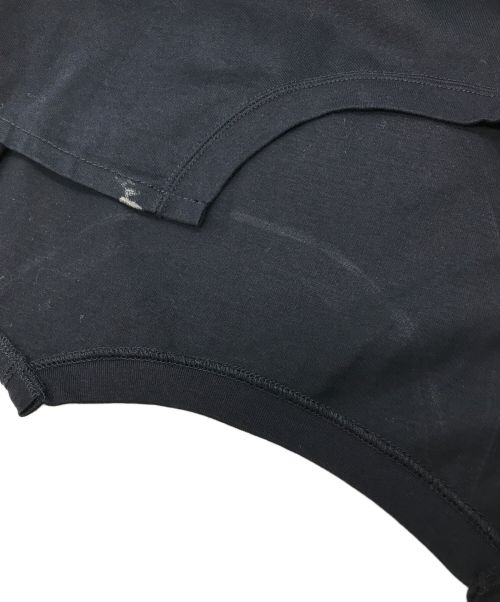 UN3D.（アンスリード）UN3D. (アンスリード) リバースドッキングTシャツ/半袖カットソー グリーン×ネイビー サイズ:38の古着・服飾アイテム