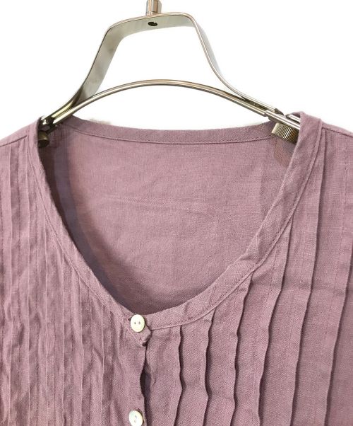 08MAB（ゼロハチマブ）08MAB (ゼロハチマブ) リネンワンピース パープル サイズ:Fの古着・服飾アイテム