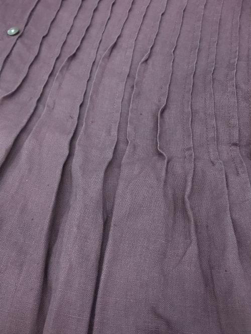 08MAB（ゼロハチマブ）08MAB (ゼロハチマブ) リネンワンピース パープル サイズ:Fの古着・服飾アイテム