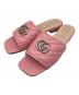 GUCCI（グッチ）の古着「GGマーモント ミュールサンダル」｜ピンク