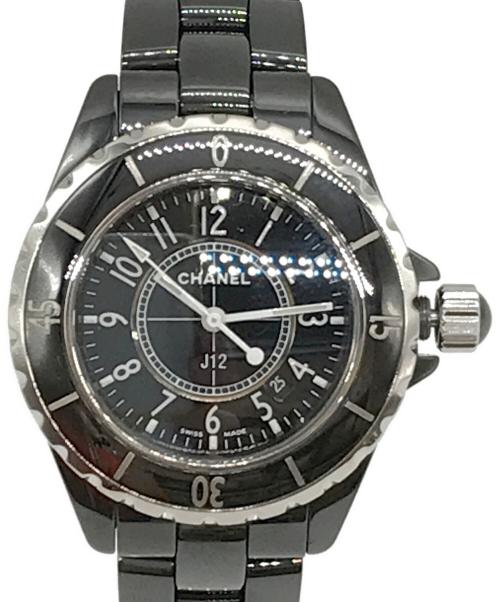 CHANEL（シャネル）CHANEL (シャネル) J12 リストウォッチ ブラックの古着・服飾アイテム